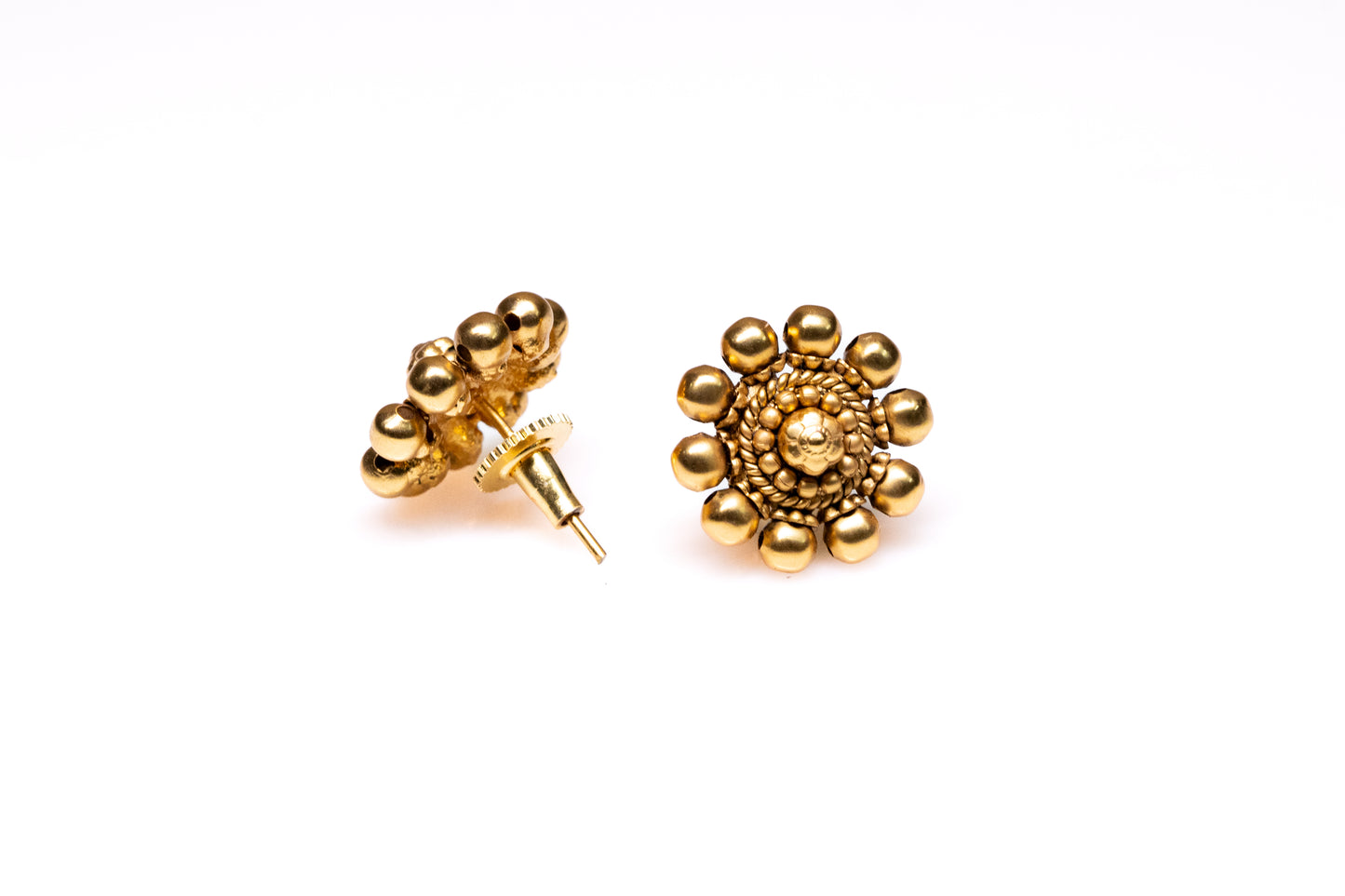 Floral Gold Earrings