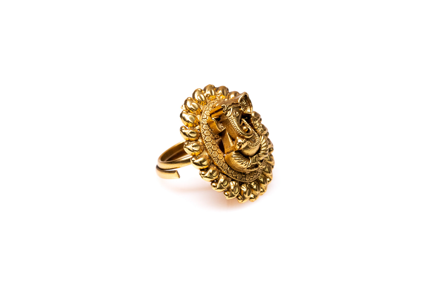 Lord Ganesh Gold Ring