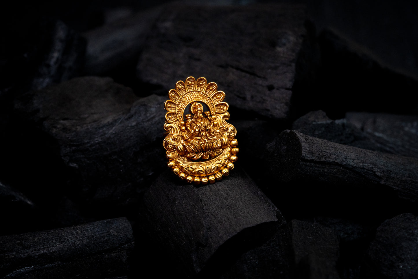 Laxmi Devi Gold Ring