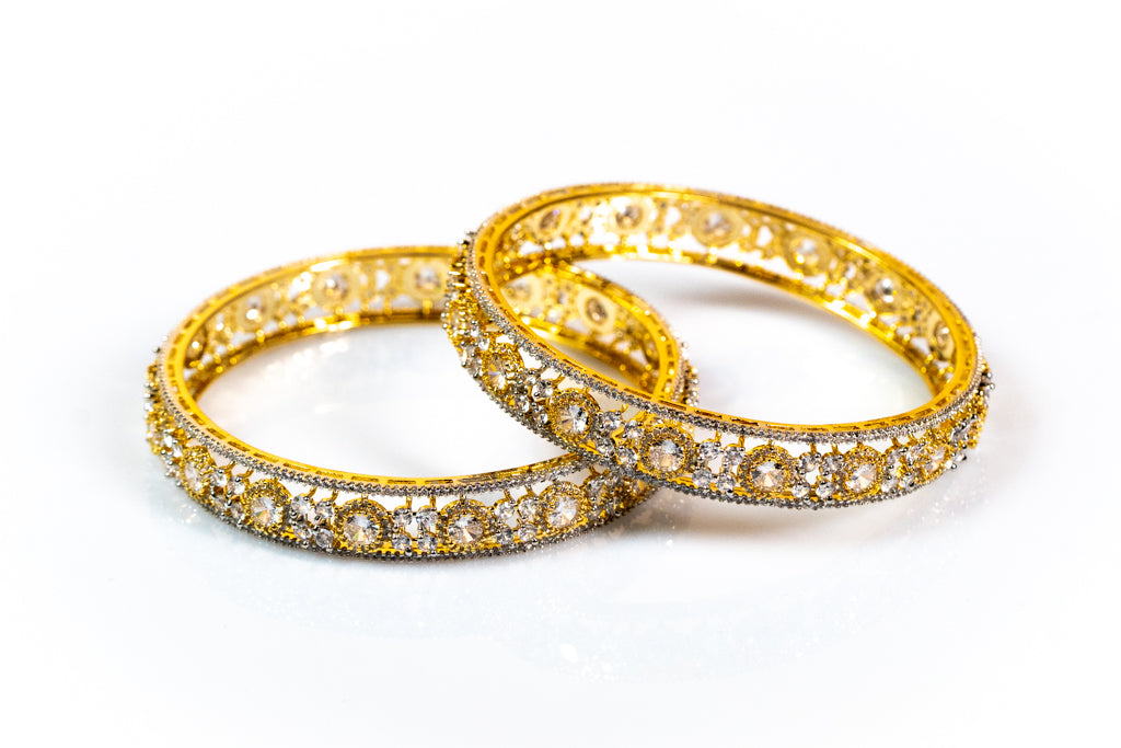 Gold Plated Bangles Set - The Laxmi Collection