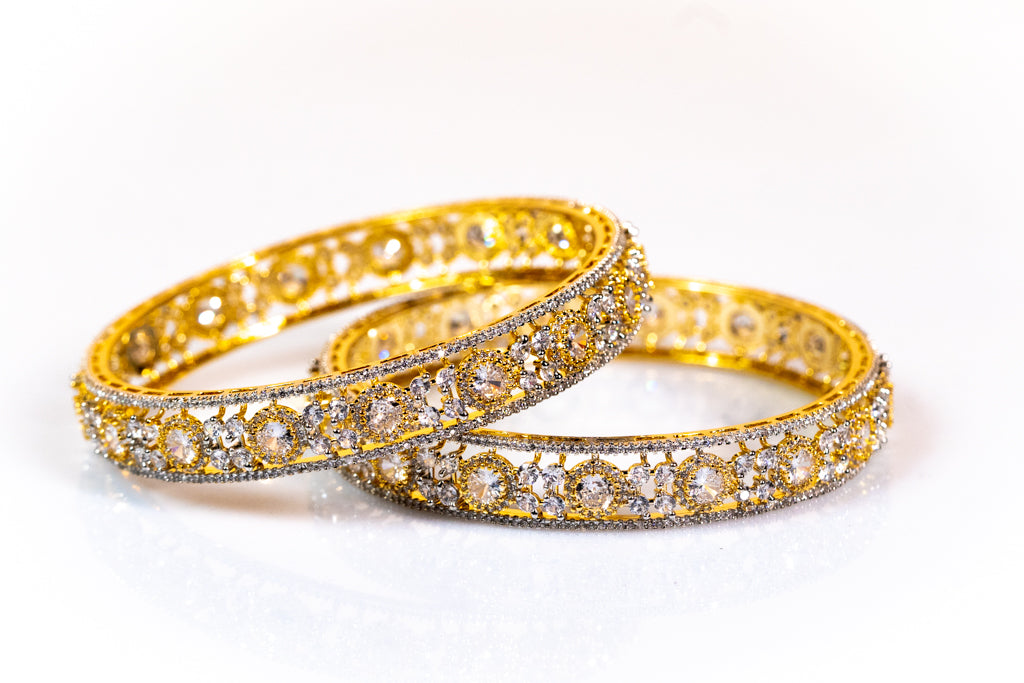 Gold Plated Bangles Set - The Laxmi Collection