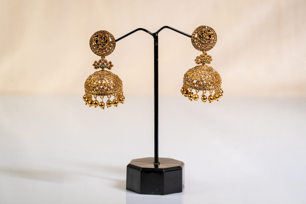 Gold Jhumkas