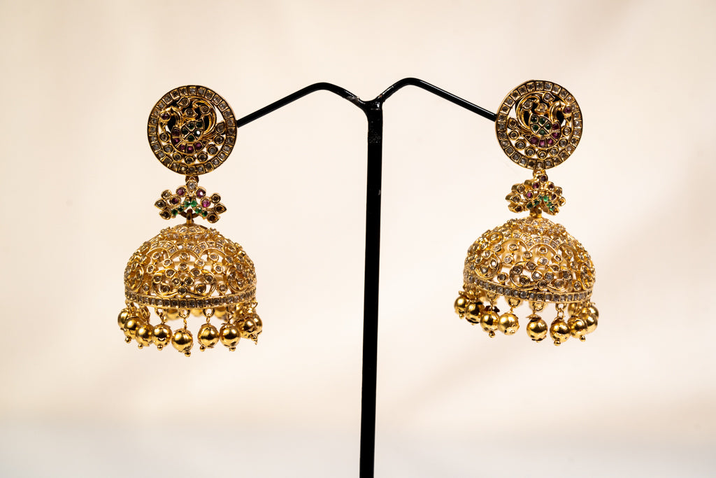 Gold Jhumkas