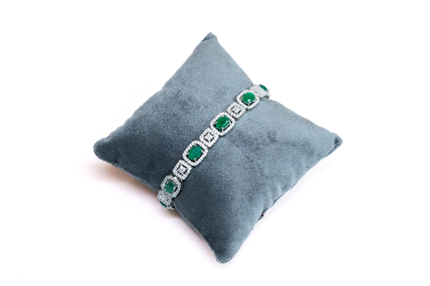 Emerald Green Stones Bracelet